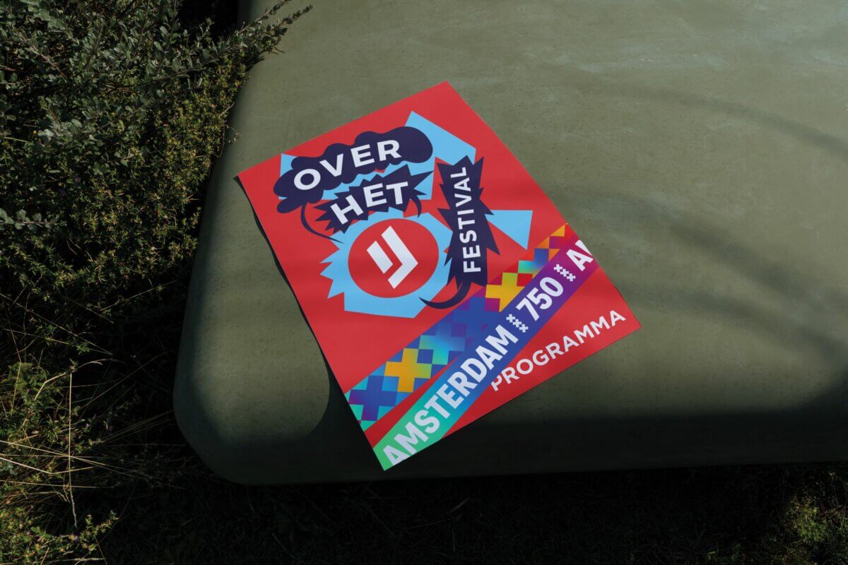 Impressie van 750 slinger op folder